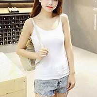 womens casualdaily simple tanks solid round neck sleeveless blue pink  ...