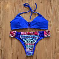 womens boho halter bikini lace up boho spandex