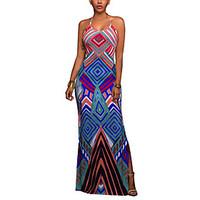 womens boho going out holiday vintage boho sheath dressgeometric backl ...