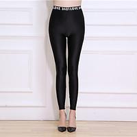 Women Nylon Thin Solid Color Legging, Solid This Style is TRUE to SIZE.