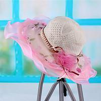 Women\'s Polyester Mesh Casual Cute Summer Sun Hat