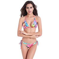 Women\'s Fashion Sexy Padded Printed Nylon Spandex Bikinis