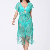 womens nylon lace solid beauty sexy cover up multi piece swimsuit