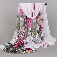 womens fashion chiffon casual print flower spring summer scarfs 16050c ...