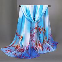 womens fashion chiffon casual print bamboo spring summer scarfs 16050c ...