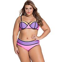 Women\'s Vibrant Colorblock Plus Size Swimsuit