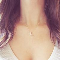 womens pendant necklaces jewelry alloy moon basic design jewelry weddi ...