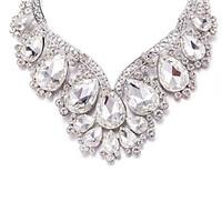 Women\'s Pendant Necklaces Statement Necklaces Imitation Diamond Pearl Cubic Zirconia AlloyUnique Design Rhinestone Fashion Personalized