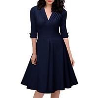 womens casualdaily beach party sexy vintage simple a line loose dress  ...