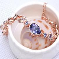 womens chain bracelet jewelry friendship fashion crystal alloy geometr ...