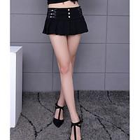 Women\'s Low Rise Casual/Daily Mini Skirts A Line Solid Summer