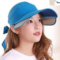 Women \'s Summer Ride Mountain Climbing Anti-UV Outdoor Travel Shade Adjustable Bow Sun Visor Cap