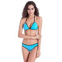 Women\'s Fashion Sexy Padded Solid Color Bikinis