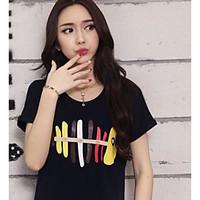 womens casualdaily simple t shirt solid animal print round neck short  ...