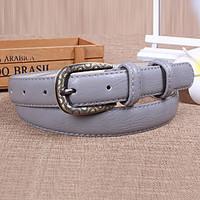 Women Leather Easy to Collocation Skinny Belt for Clothes, Cute / Party / Casual Alloy