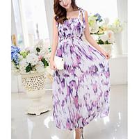 womens holiday shift dress floral boat neck midi sleeveless polyester  ...