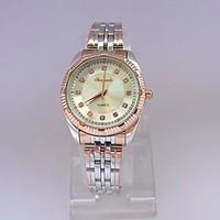 Women\'s Dress Watch Wrist watch Quartz Stainless Steel Band Vintage Silver Rose Gold