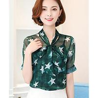 womens going out vintage blouse solid round neck length sleeve others