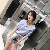 womens casualdaily simple summer shirt solid boat neck short sleeve co ...