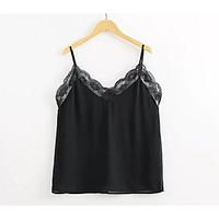 womens casual sexy tank top solid strap sleeveless others