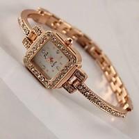 Women\'s Fashion Small Artificial Diamond Bracelet Watch Cool Watches Unique Watches
