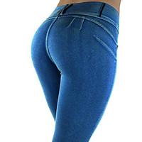 Women Solid Color Legging, Firm Non-woven Cotton