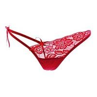 Women Jacquard G-strings Thongs Panties / Ultra Sexy PantiesCotton / Lace / Mesh