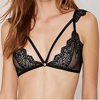 womens sexy black 34 cup bras padless bra lace