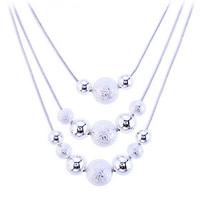 Women\'s Statement Necklaces Silver Sterling Silver Alloy Snake Fashion White Jewelry Daily 1pc