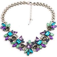 womens pendant necklaces acrylic alloy fashion blue jewelry wedding pa ...