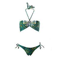 Women\'s Sexy Halter Butterfly Print Swimwear Bikini