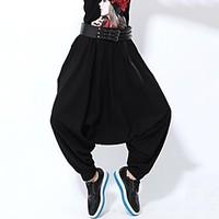 womens black looseharem pants casualplus sizes