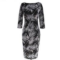 womens casualdaily party vintage street chic slim bodycon dressprint r ...