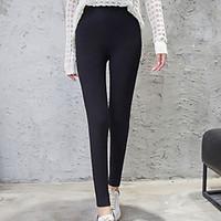 women solid color legging cotton