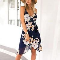 womens going out casualdaily a line dress solid round neck above knee  ...