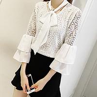 womens going out casualdaily work simple street chic summer blouse sol ...