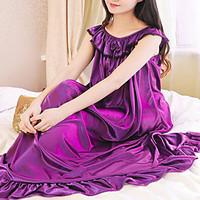 Women Polyester / Ice Silk Pajama