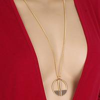 Women\'s Pendant Necklaces Alloy Simple Style Golden Jewelry Party Daily Casual 1pc