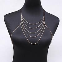 Women\'s Body Jewelry Body Chain Natural Fashion Gem Alloy Geometric Jewelry For Special Occasion Halloween Anniversary 1pc