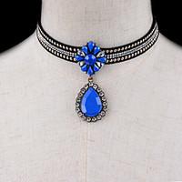 Women\'s Choker Necklaces Jewelry Jewelry Gem Alloy Euramerican Fashion Jewelry For Graduation Gift Casual 1pc