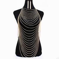 Women\'s Body Jewelry Body Chain Natural Fashion Gem Alloy Geometric Jewelry For Special Occasion Halloween Anniversary 1pc