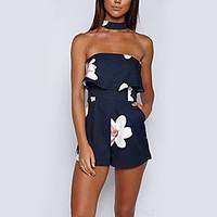 womens high rise going out beach holiday rompers sexy simple cute loos ...