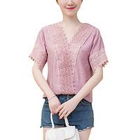 womens casualdaily simple all seasons shirt plaid v neck long sleeve r ...