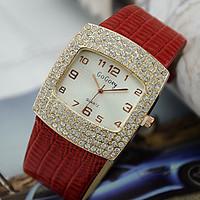 Women\'s Fashion Watch Imitation Diamond Quartz Alloy Band Black White Red Brown Pink