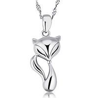 Women\'s Pendant Necklaces Silver Sterling Silver Fashion Silver Jewelry Party Daily Casual 1pc
