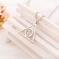 Women\'s Fashion Jewelry Harry Potter and The Deathly Hallows Vintage/Party/Casual Alloy Triangle Pendant Necklace