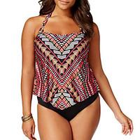 Women\'s Boho Plus Size Vintage Tribal Tankini Swimwear(XL-5XL)