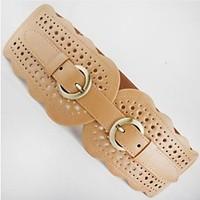 women wide belt casual leather all seasons