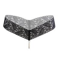 womens sexy lace pearls panties g strings thongs underwear t back wome ...