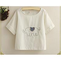 womens going out casualdaily simple cute spring summer t shirt animal  ...